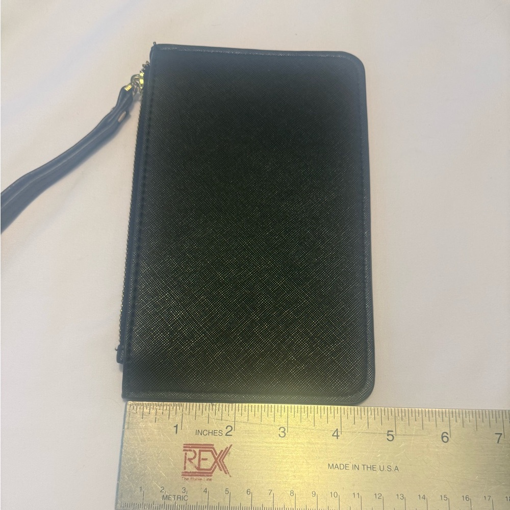Kate Spade Black Saffiano Leather Wristlet Clutch - Picture 7 of 8